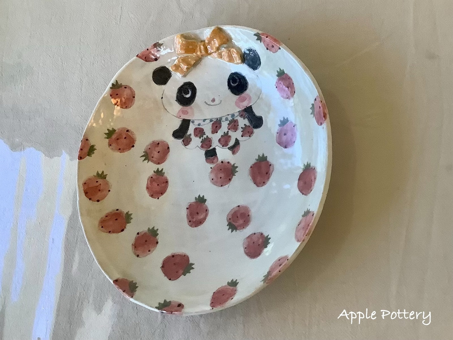 Asako Yamaguchi's plate 22.5*22.5*3.5cm