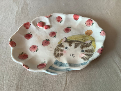 Asako Yamaguchi's plate 22.7*18*1.8cm