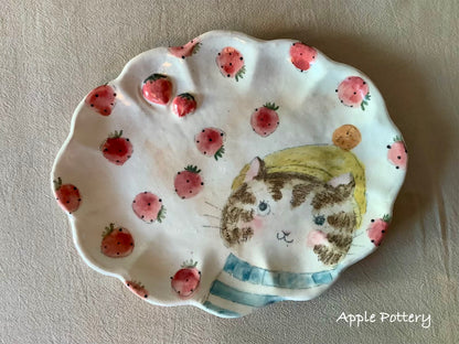 Asako Yamaguchi's plate 22.7*18*1.8cm