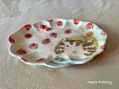 Asako Yamaguchi's plate 22.7*18*1.8cm
