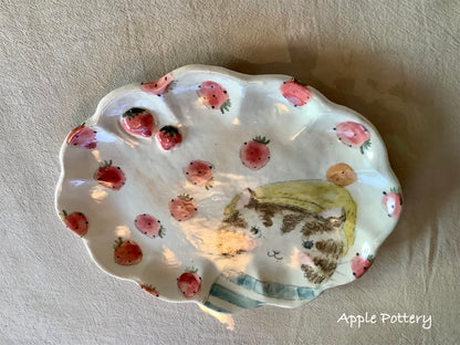 Asako Yamaguchi's plate 22.7*18*1.8cm